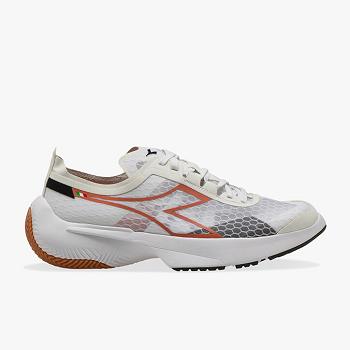 Diadora Equipe Corsa Biele / Oranzove - Panske Bezecke Topanky